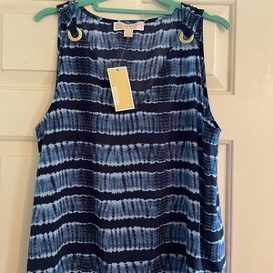 MICHAEL Michael Kors blue print ladies tank size L
